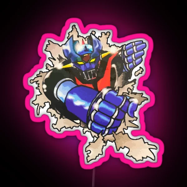 Mazinger Z Out Of Paper RGB Neon Sign