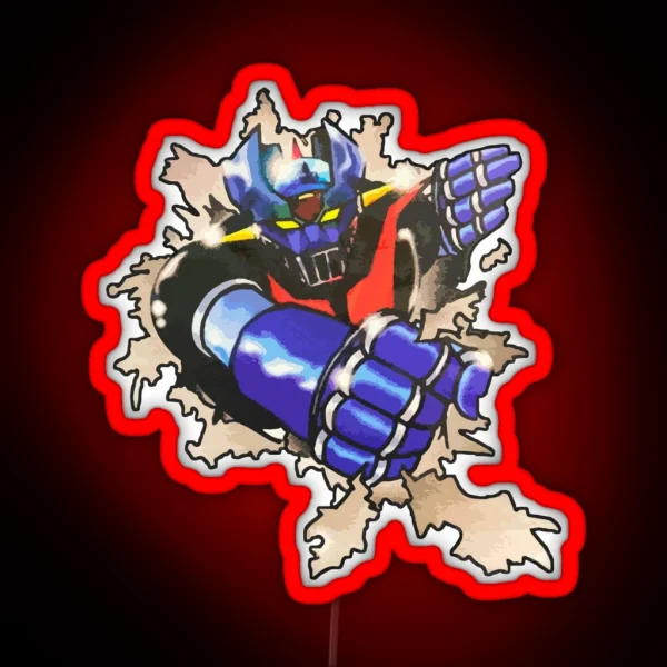 Mazinger Z Out Of Paper RGB Neon Sign