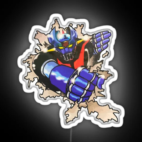Mazinger Z Out Of Paper RGB Neon Sign