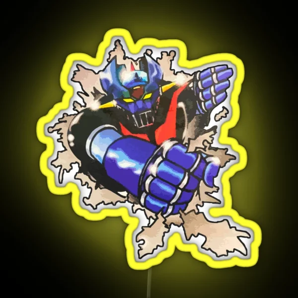 Mazinger Z Out Of Paper RGB Neon Sign