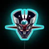 Mazinger Z RGB Neon Sign 80s Style Blue Design