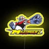 Mazinger Z RGB neon sign with vibrant yellow and colorful lighting