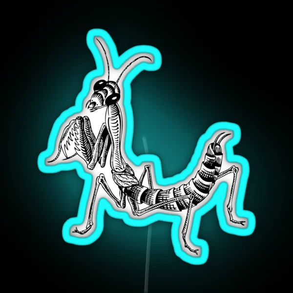 MC Escher Mantis RGB Neon Sign