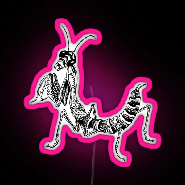MC Escher Mantis RGB Neon Sign