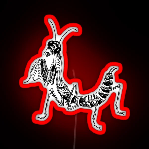 MC Escher Mantis RGB Neon Sign
