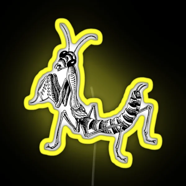MC Escher Mantis RGB Neon Sign