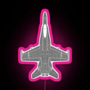 Mcdonnell Douglas F 18 Hornet RGB Neon Sign