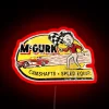 RGB Neon Sign Speed McGurk - Red