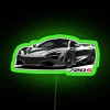 mclaren-720s rgb neon sign in green
