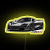 McLaren 720S RGB Neon Sign in Yellow