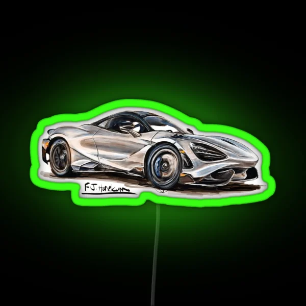 Mclaren 765 LT RGB Neon Sign