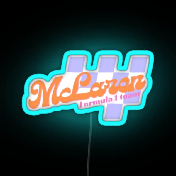 Mclaren Formula 1 Team RGB Neon Sign