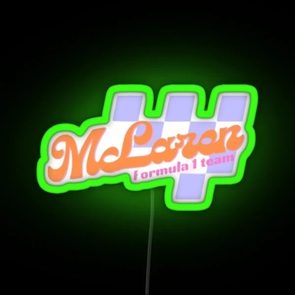 Mclaren Formula 1 Team RGB Neon Sign