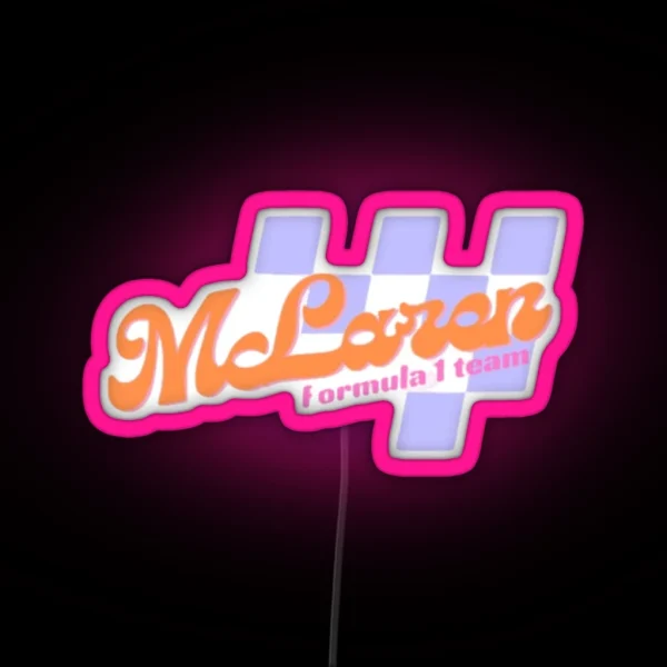 Mclaren Formula 1 Team RGB Neon Sign