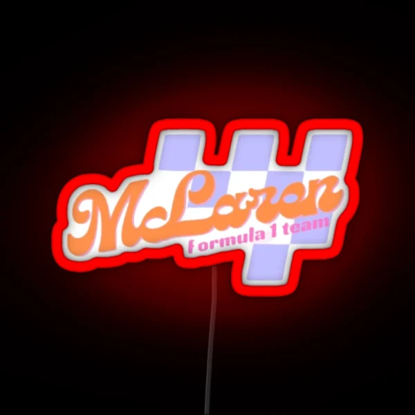 Mclaren Formula 1 Team RGB Neon Sign