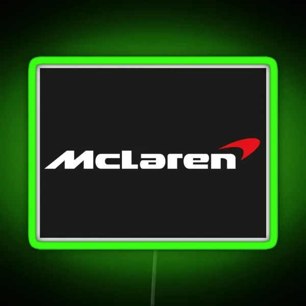 Mclaren Racing Logo RGB Neon Sign
