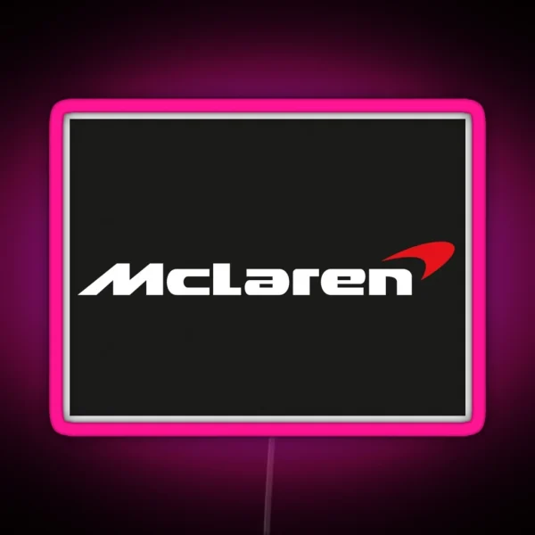 Mclaren Racing Logo RGB Neon Sign