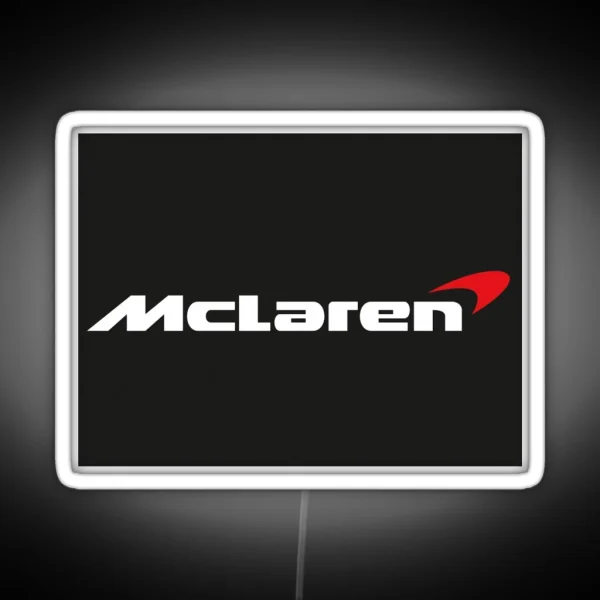 Mclaren Racing Logo RGB Neon Sign