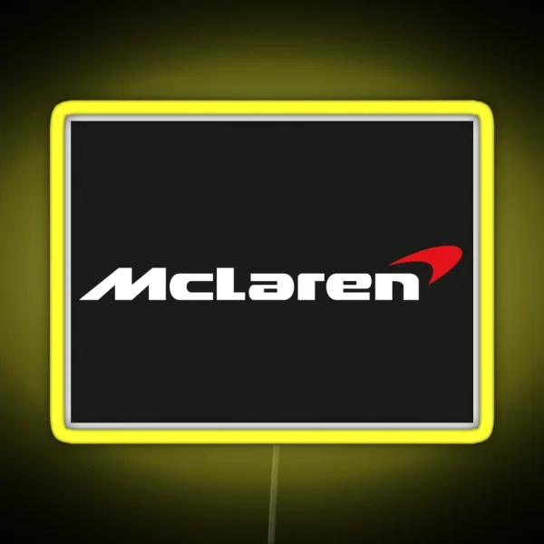 Mclaren Racing Logo RGB Neon Sign