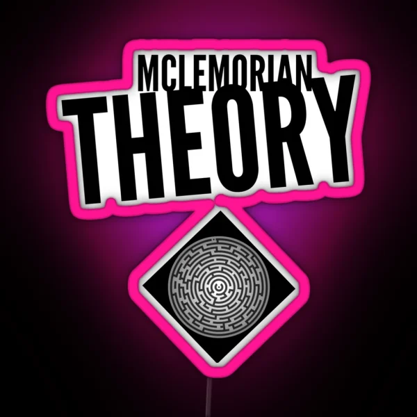 Mclemorian Theory Diamond Maze RGB Neon Sign