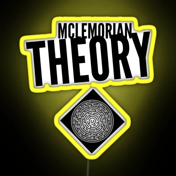 Mclemorian Theory Diamond Maze RGB Neon Sign