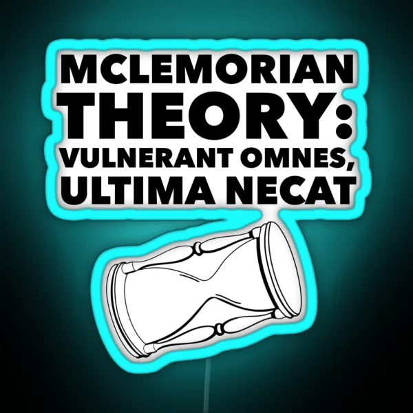 Mclemorian Theory Empty Glass RGB Neon Sign