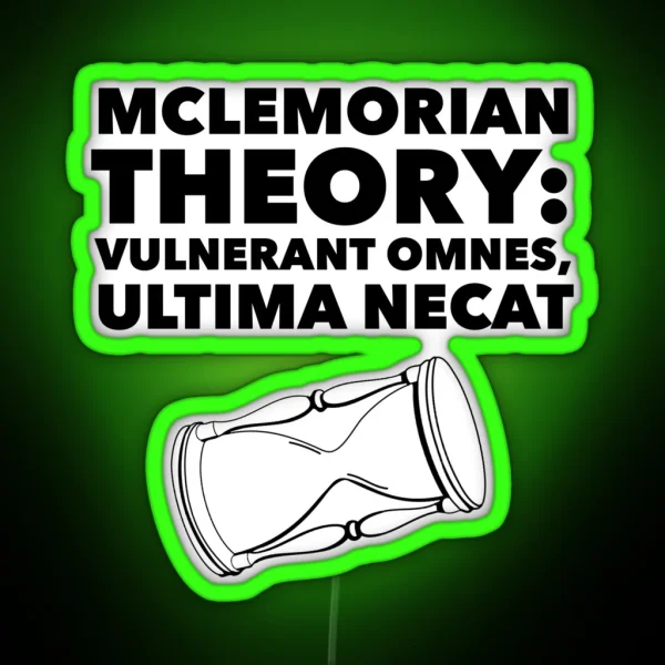 Mclemorian Theory Empty Glass RGB Neon Sign