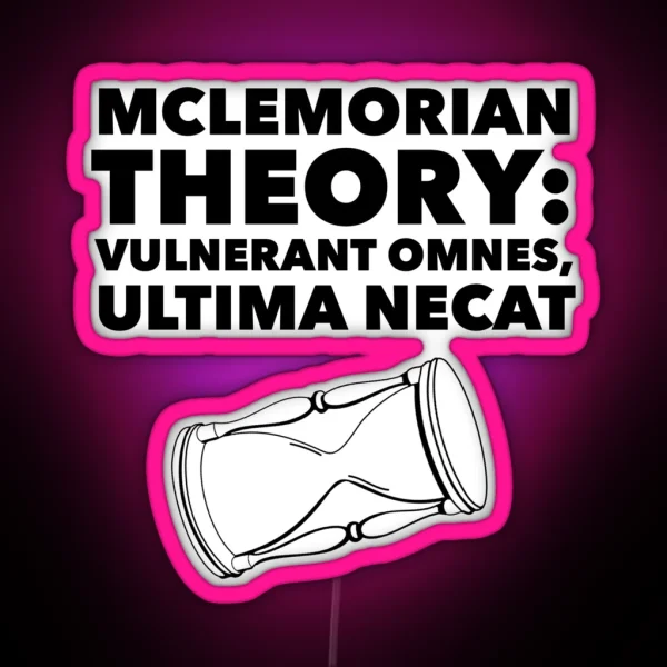 Mclemorian Theory Empty Glass RGB Neon Sign