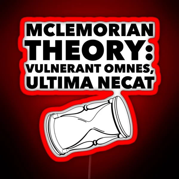 Mclemorian Theory Empty Glass RGB Neon Sign