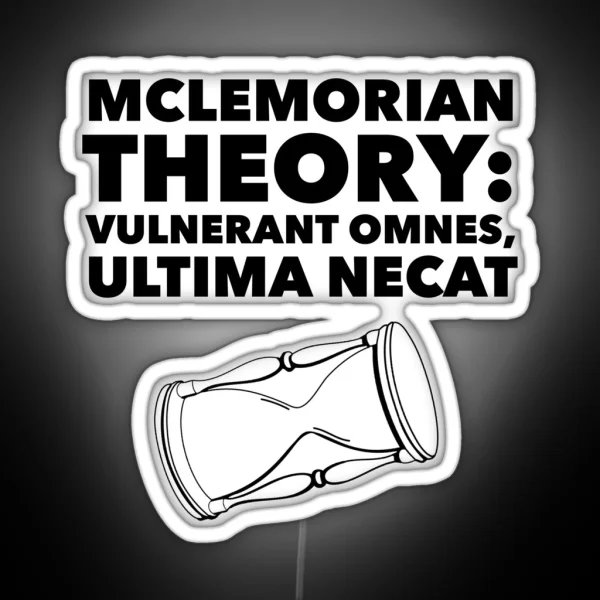 Mclemorian Theory Empty Glass RGB Neon Sign