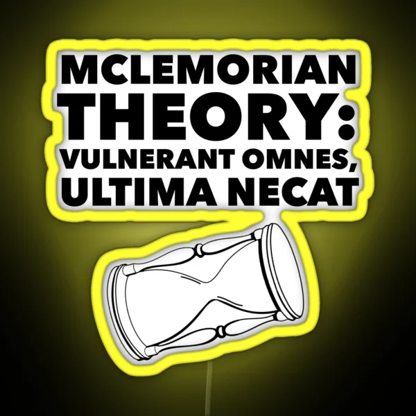 Mclemorian Theory Empty Glass RGB Neon Sign