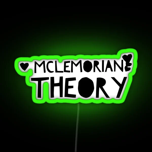 Mclemorian Theory Hearts RGB Neon Sign