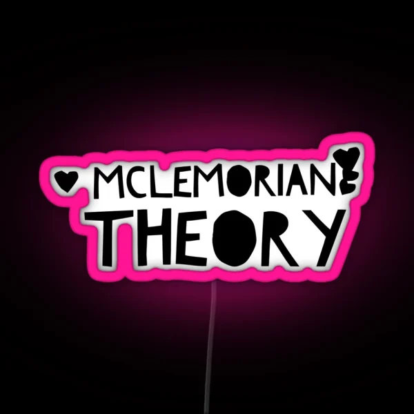 Mclemorian Theory Hearts RGB Neon Sign
