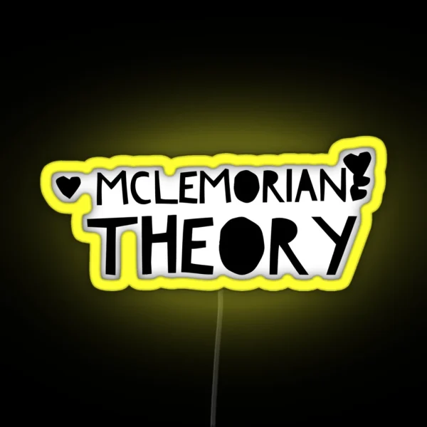 Mclemorian Theory Hearts RGB Neon Sign