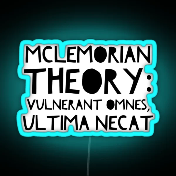 Mclemorian Theory John B RGB Neon Sign