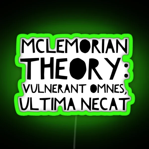 Mclemorian Theory John B RGB Neon Sign