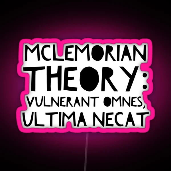 Mclemorian Theory John B RGB Neon Sign
