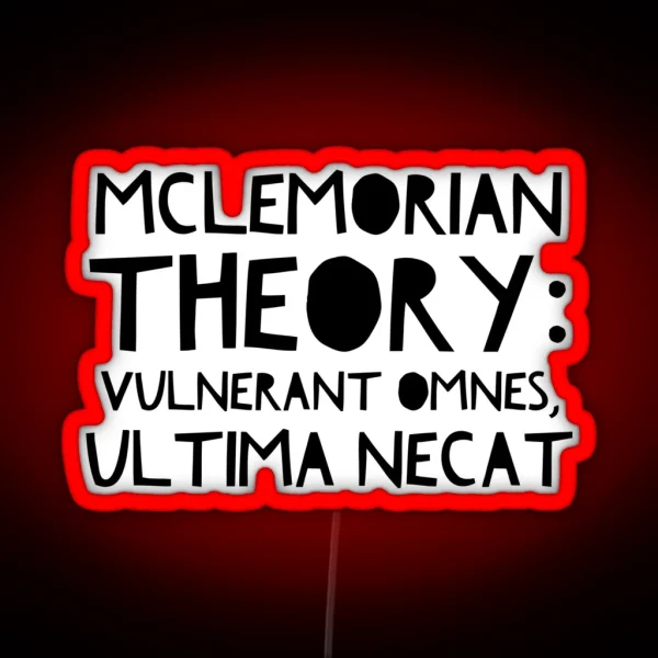 Mclemorian Theory John B RGB Neon Sign