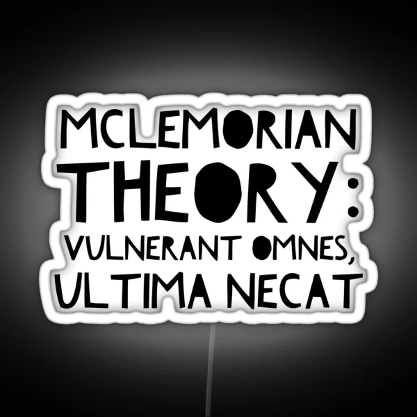 Mclemorian Theory John B RGB Neon Sign