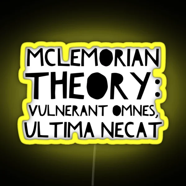 Mclemorian Theory John B RGB Neon Sign