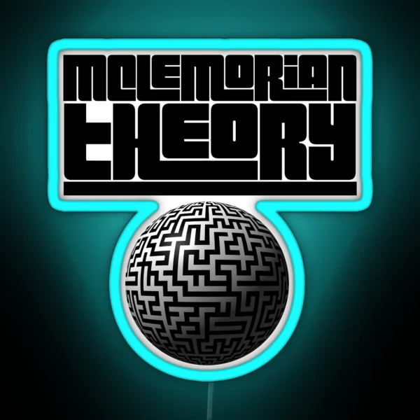 Mclemorian Theory Maze Globe RGB Neon Sign
