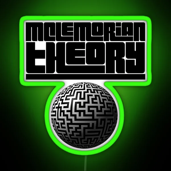 Mclemorian Theory Maze Globe RGB Neon Sign