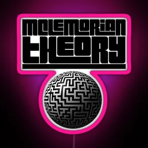 Mclemorian Theory Maze Globe RGB Neon Sign