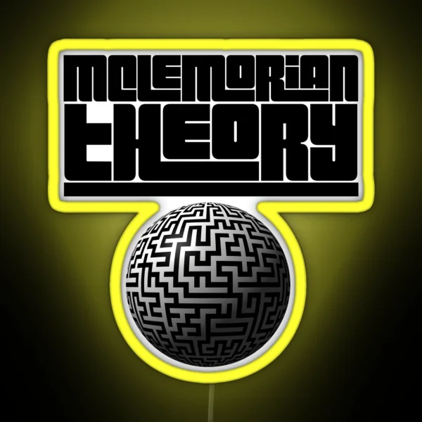 Mclemorian Theory Maze Globe RGB Neon Sign