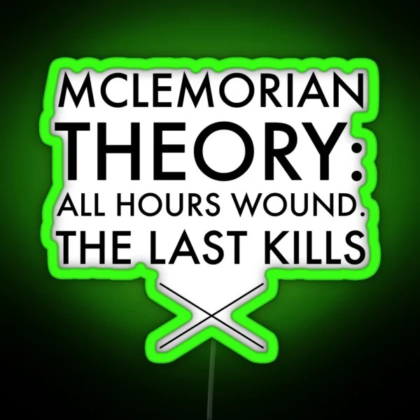 Mclemorian Theory Tats RGB Neon Sign