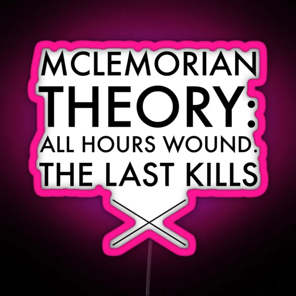 Mclemorian Theory Tats RGB Neon Sign
