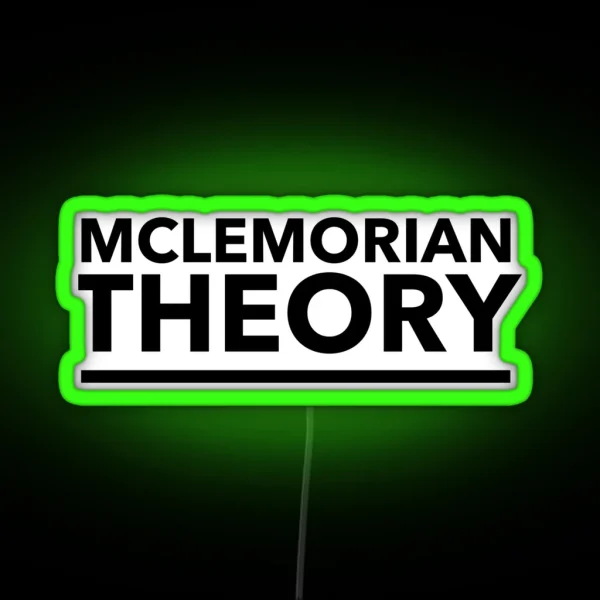 Mclemorian Theory Underline RGB Neon Sign