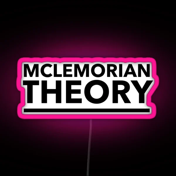 Mclemorian Theory Underline RGB Neon Sign