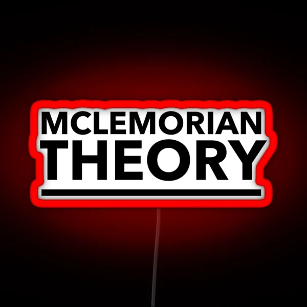 Mclemorian Theory Underline RGB Neon Sign