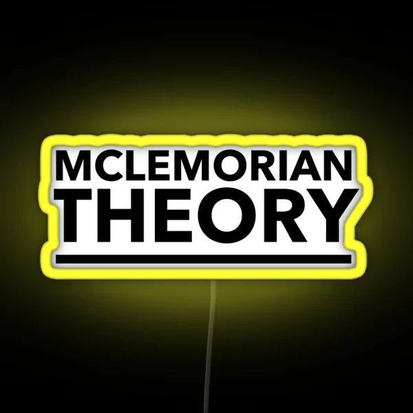 Mclemorian Theory Underline RGB Neon Sign